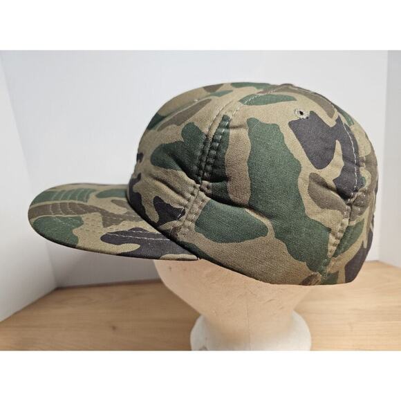 Vintage Camouflage Insulated Baseball Hat Hunting Cap Snapback - Picture 3 of 7